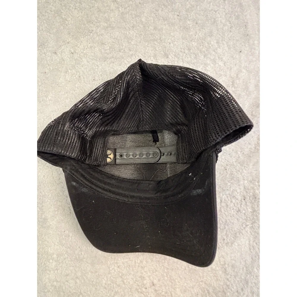 Hooey Texas Patch Trucker Hat Black Mesh Snapback Cap Western Sunset Stripe - Picture 2 of 4